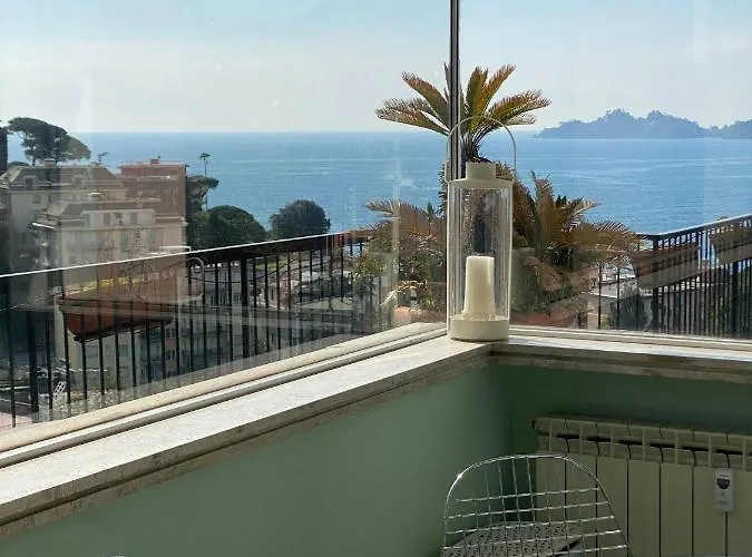 Grande Attico Con Vista Vicino Al Centro By Portofinovacanze Apartamento Rapallo